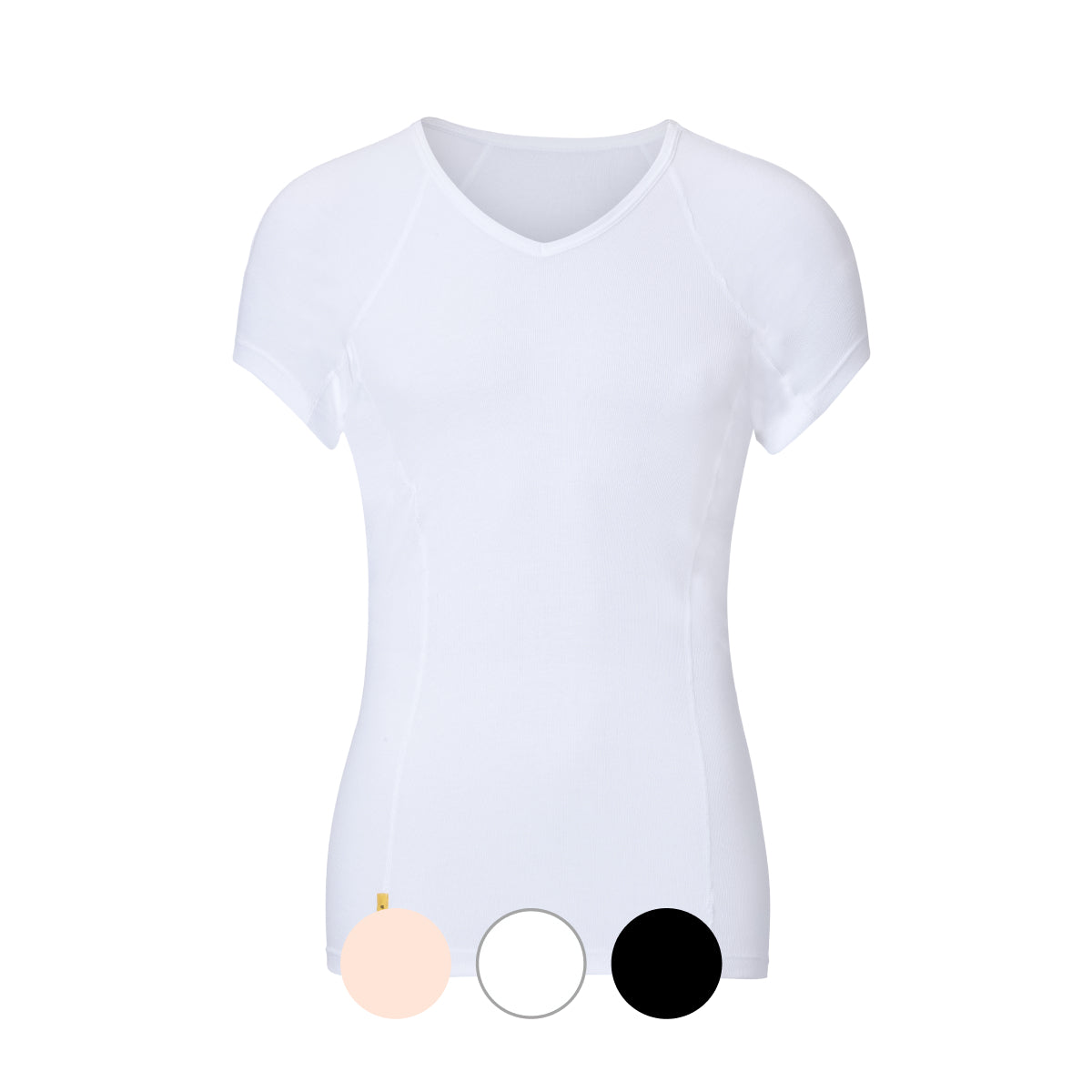 Men's V-classic shirt with high-quality absorbent underarm protection
