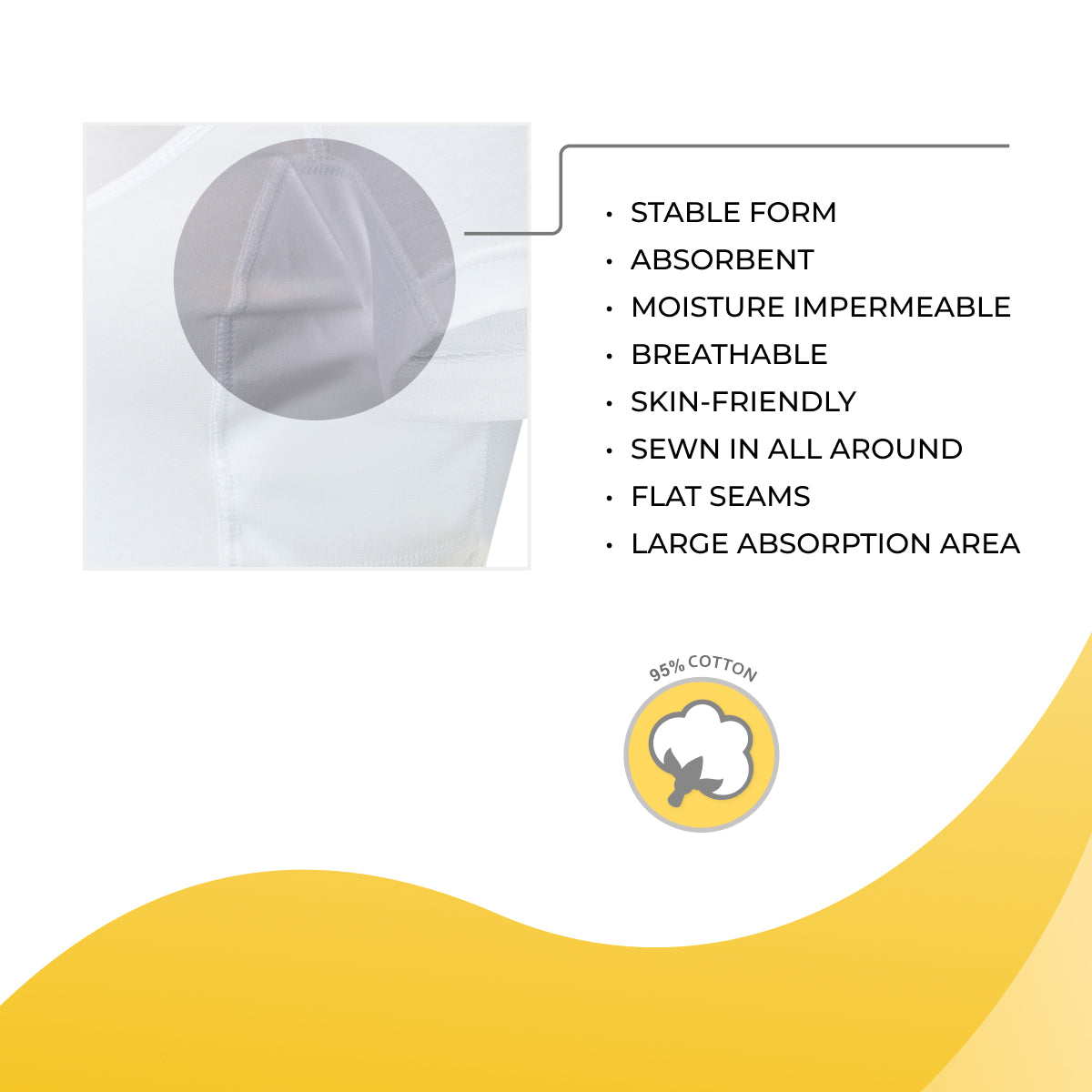 Men's man-V-classic-PLUS shirt with high-quality absorbent underarm sweat protection